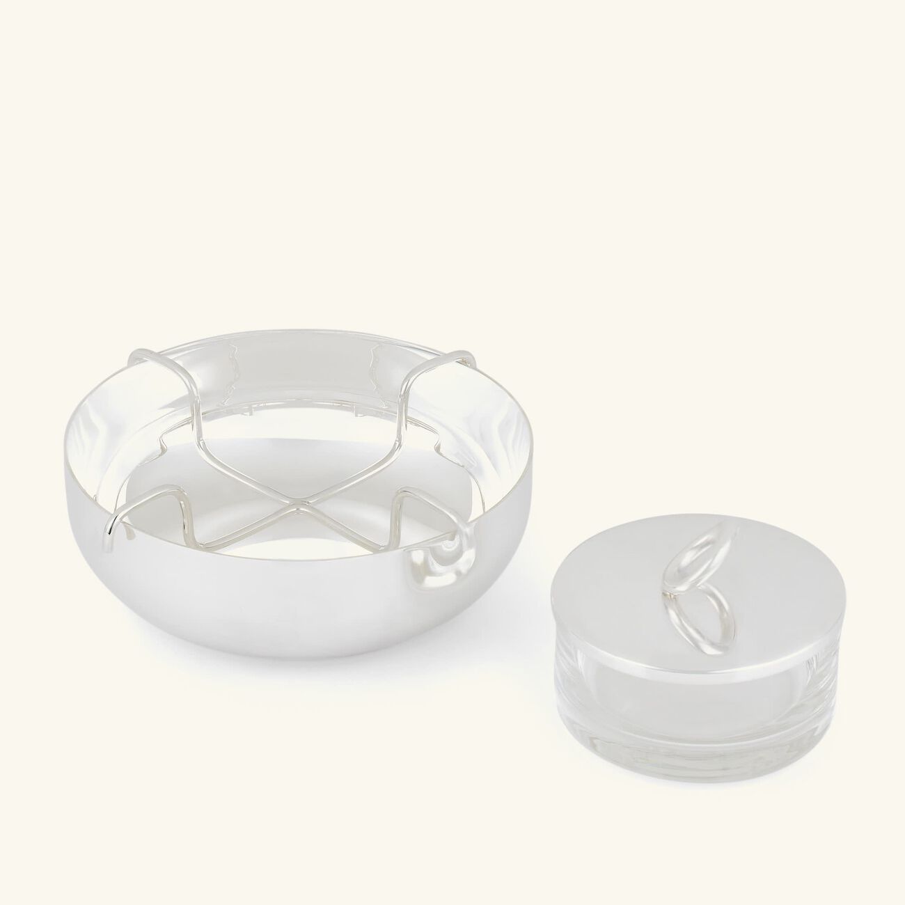 christofle vertigo caviar serving set silver plated