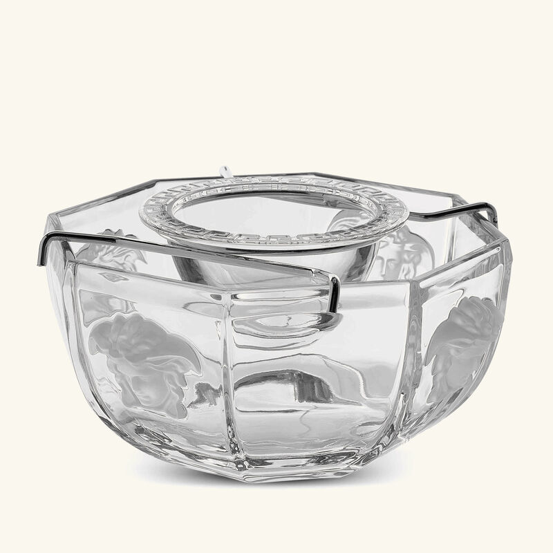 versace crystal caviar bowl clear