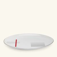 bernardaud oscar serving platter oval red 33cm
