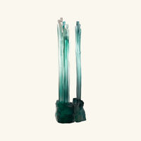 daum seuls au monde sculpture large blue