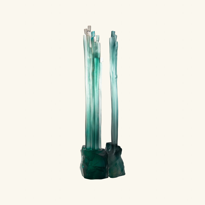 daum seuls au monde sculpture large blue