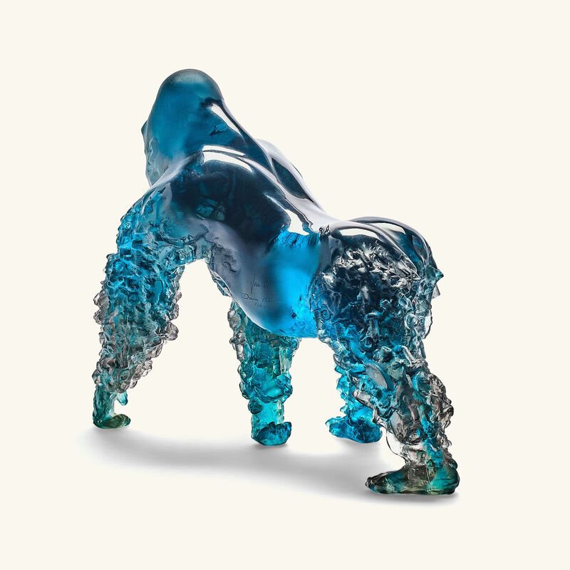 Gorrila Sculpture Medium Blue Limited Edition daum gorrila sculpture medium blue limited edition