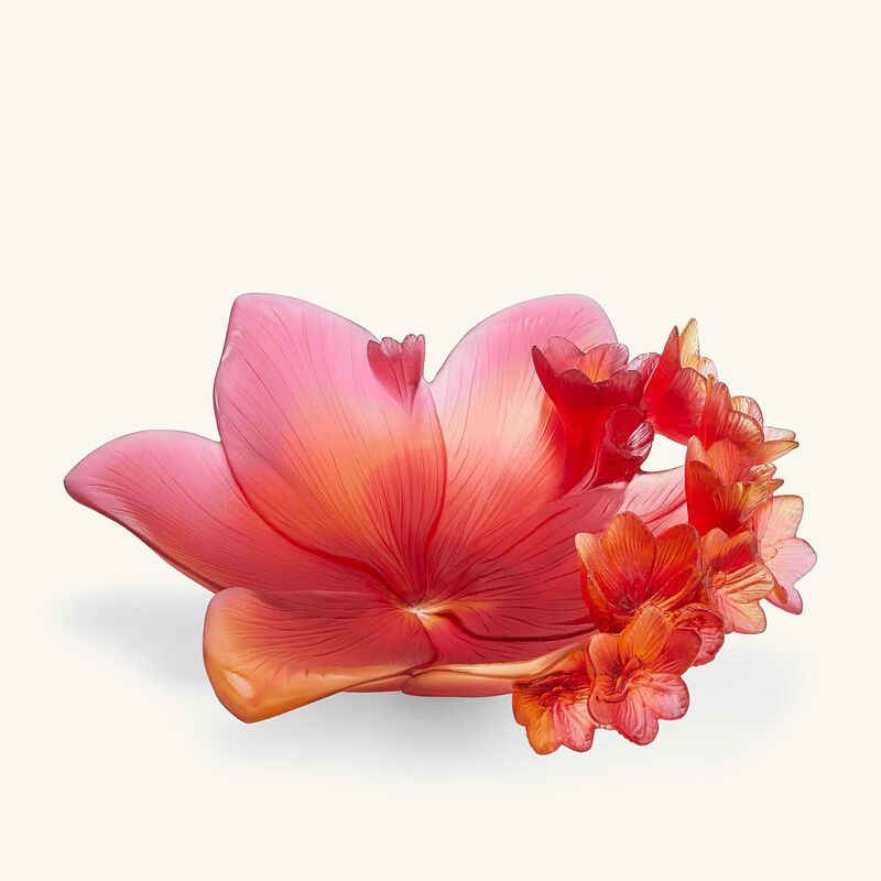 daum safran centerpiece orange