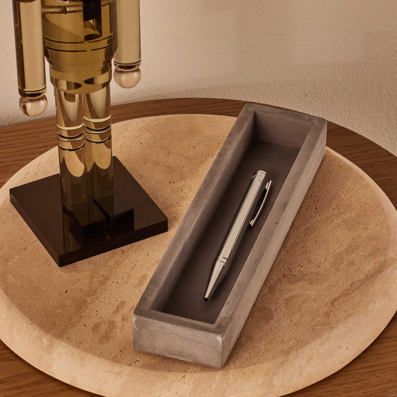 D-Initial Ballpoint Pen Silver st dupont d initial ballpoint pen silver