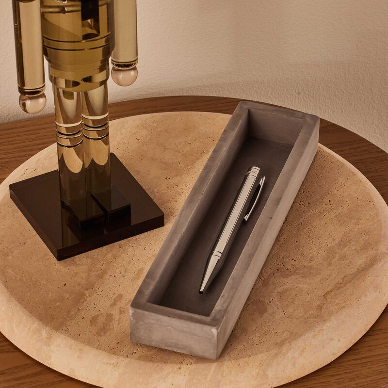 D-Initial Ballpoint Pen Silver st dupont d initial ballpoint pen silver