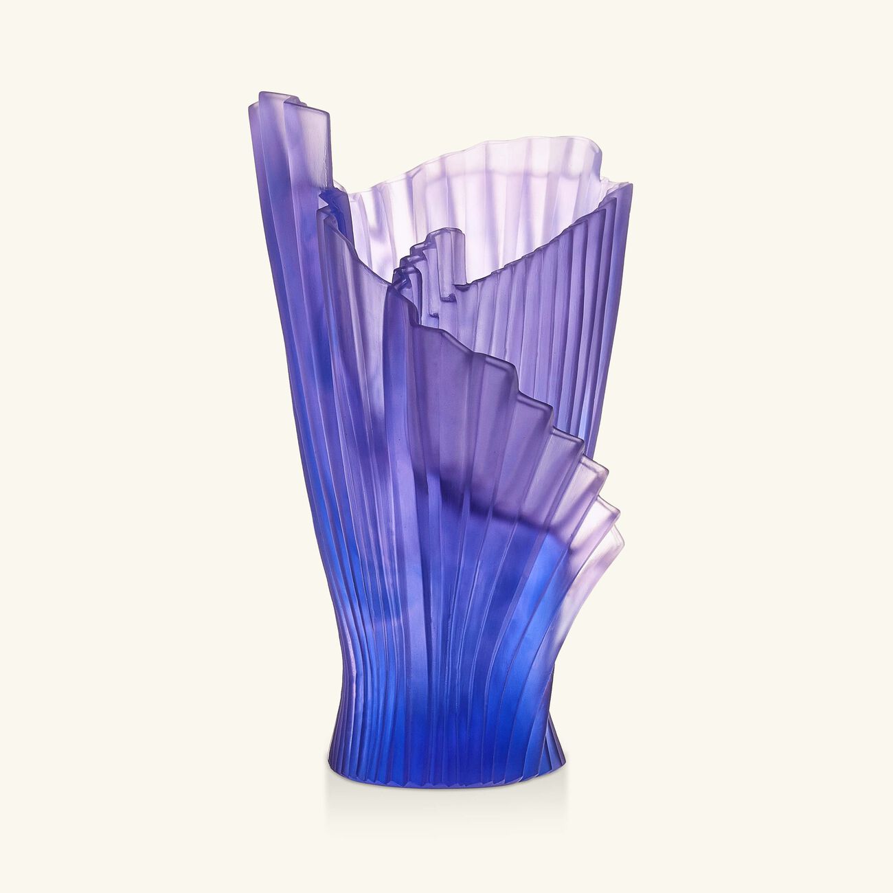 daum croisi re vase medium blue