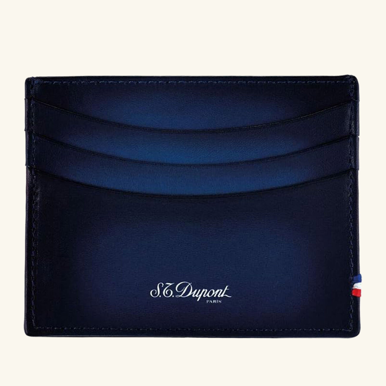 Atelier Blue Credit Card Holder Blue st dupont atelier blue credit card holder blue