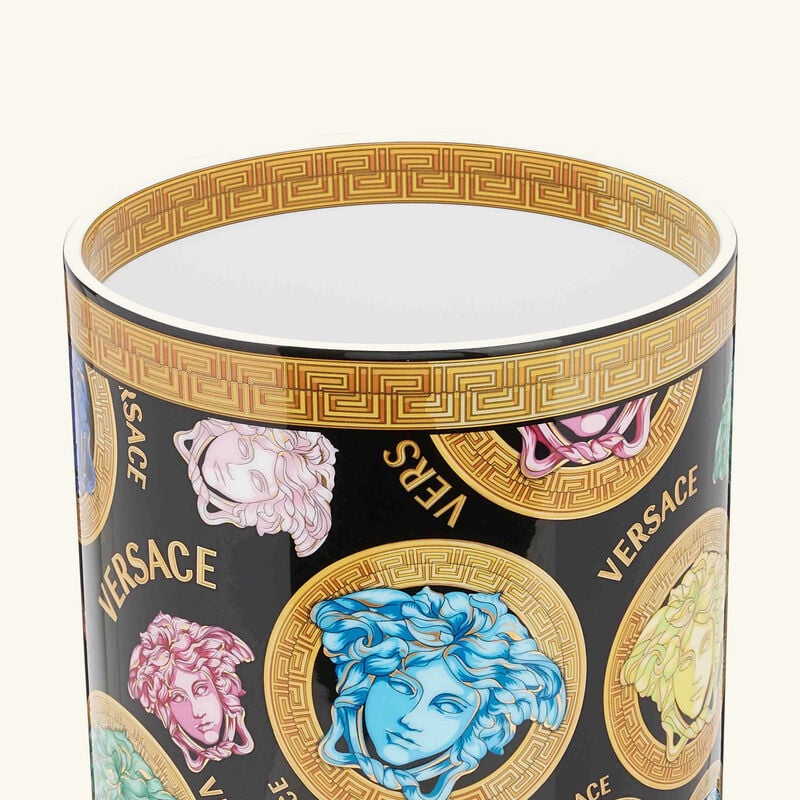 Medusa Amplified Vase Medium Black versace medusa amplified vase medium black