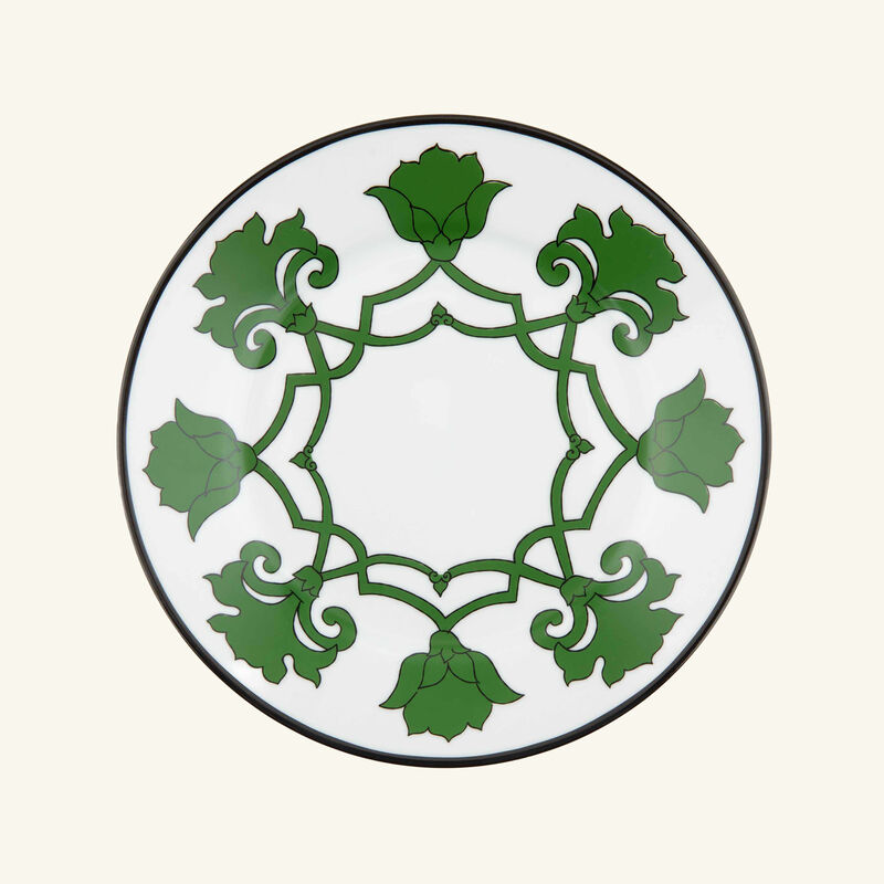 pinto paris jaipur dessert plate round green 21cm