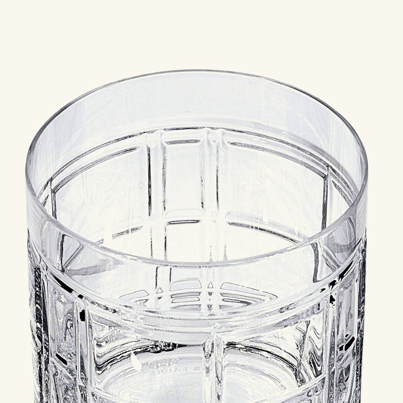 Hudson Plaid Double-Old-Fashioned Drinking Glass Clear Set Of 2 ralph lauren home hudson plaid double old fashioned drinking glass clear set of 2