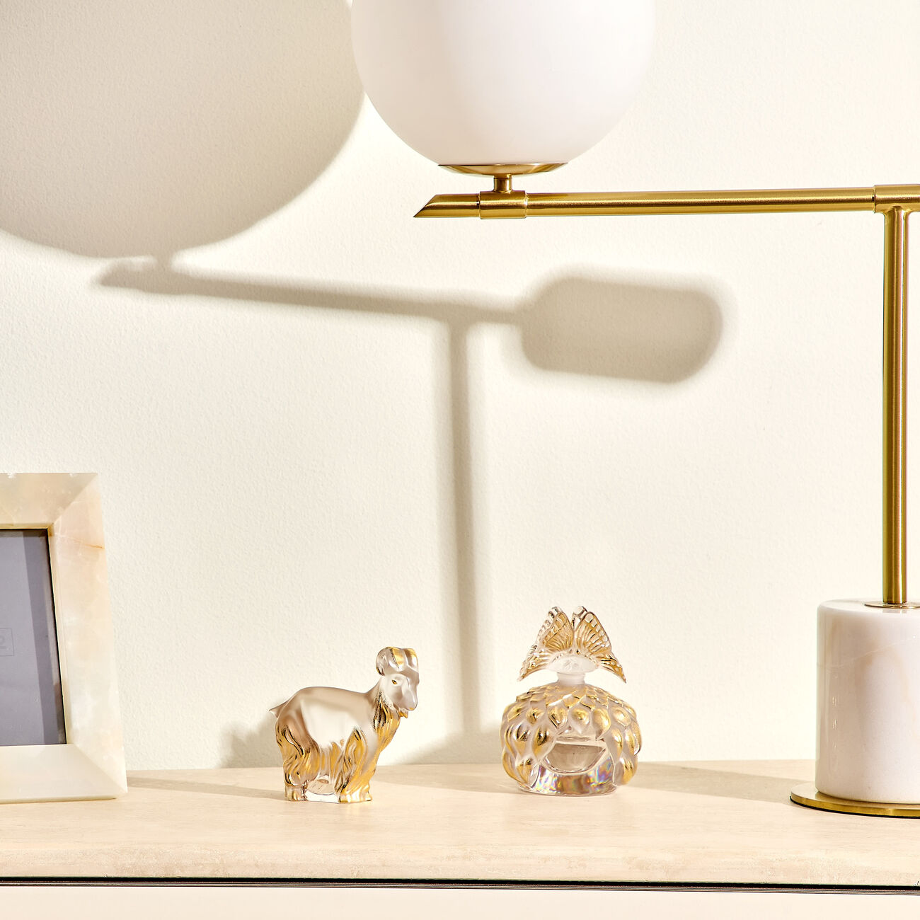 Goat Sculpture Gold lalique goat sculpture gold