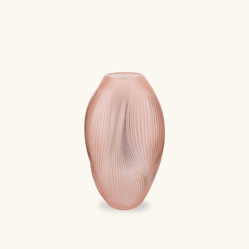 lalique alize vase medium pink