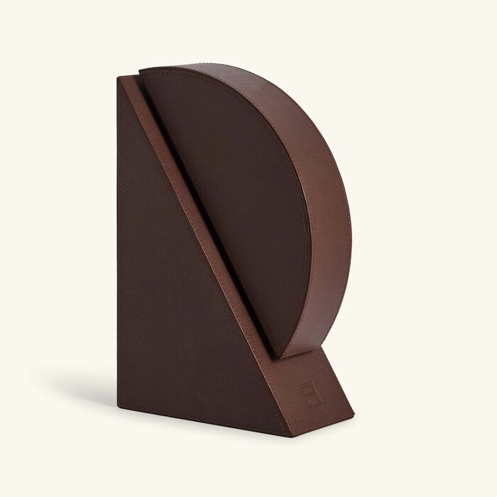 assouline cubist right bookend brown
