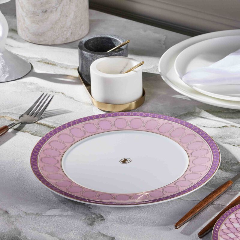 rosenthal signum rose plate round pink 23cm