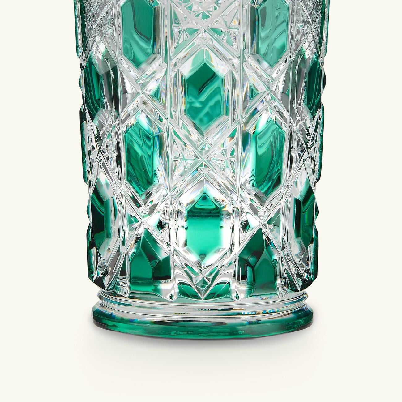 baccarat tsar highball drinking glass green