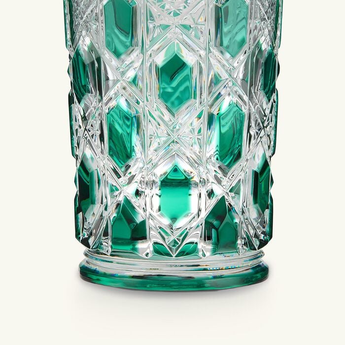 baccarat tsar highball drinking glass green