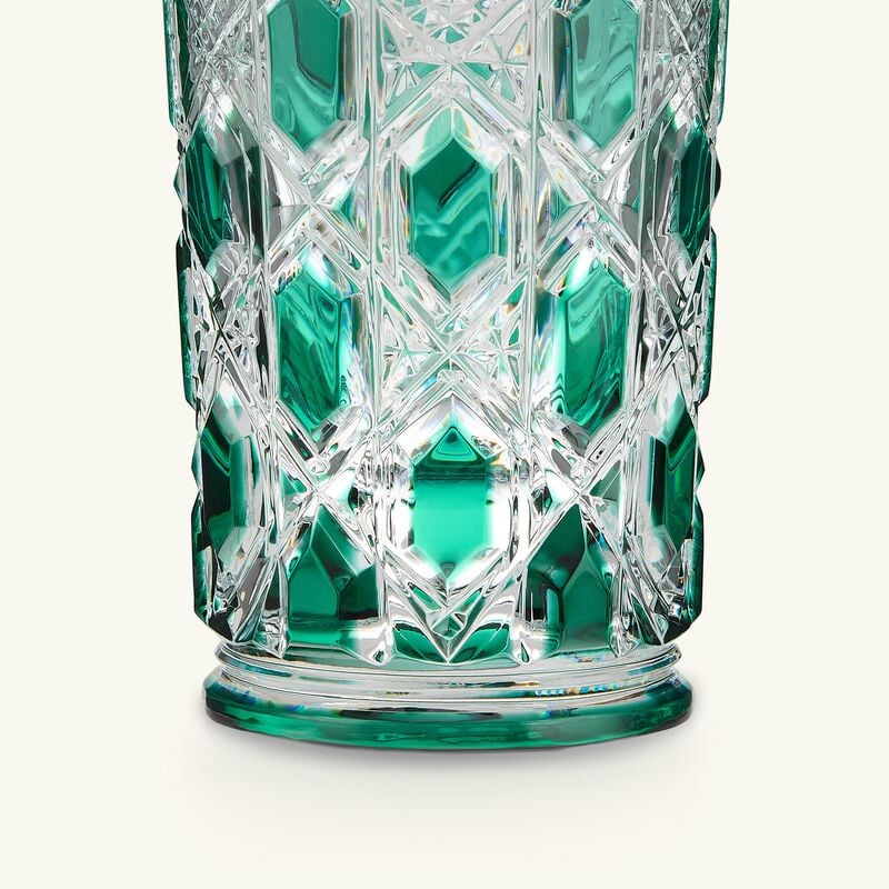 baccarat tsar highball drinking glass green