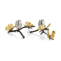 Butterfly Ginkgo Candleholders, small