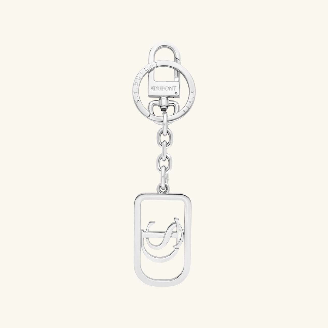 Chrome Keyring Silver st dupont chrome keyring silver