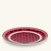 versace la greca signature bread   butter plate round red 16cm