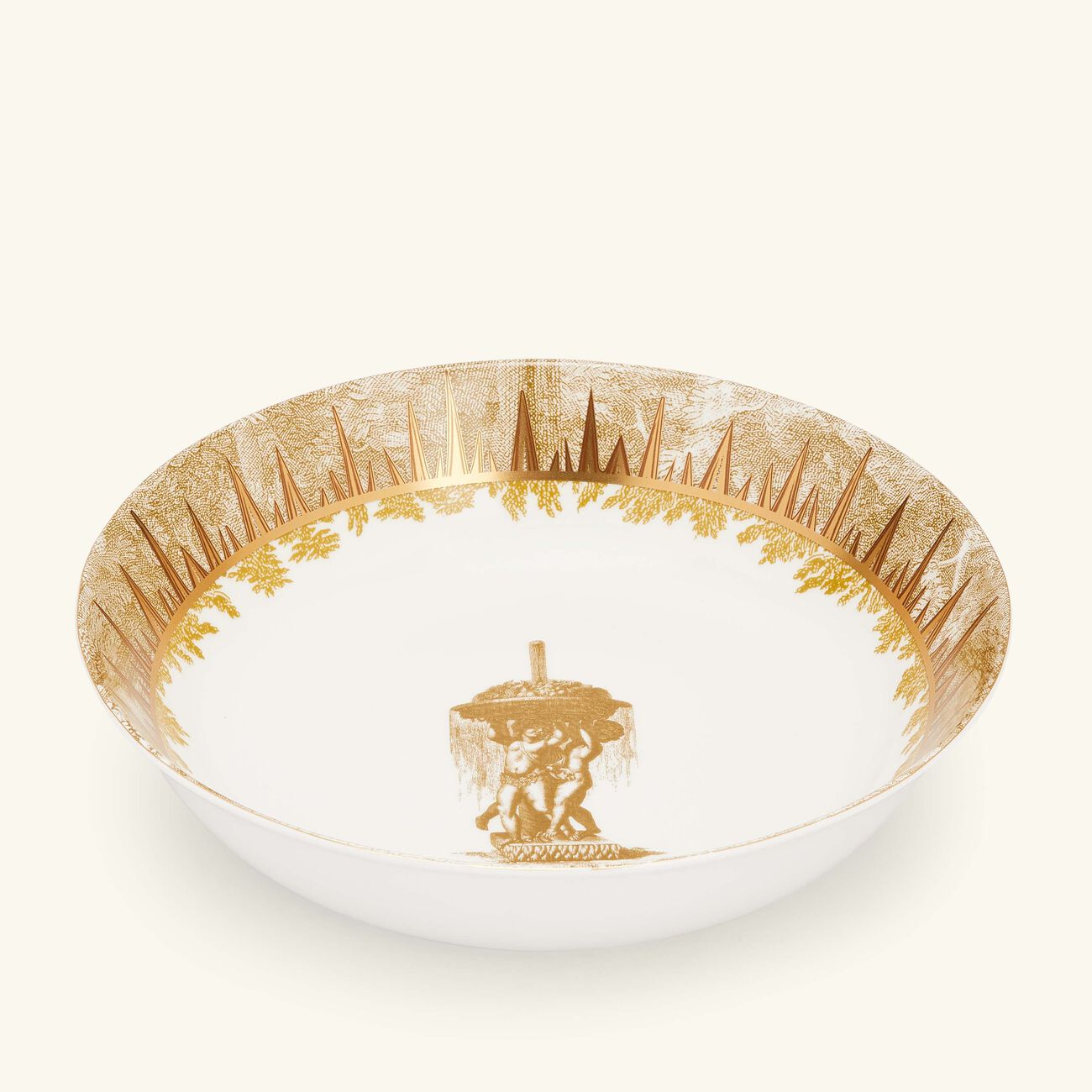 bernardaud versailles enchante open vegetable bowl gold