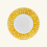 christofle malmaison riviera dinner plate round yellow 27cm
