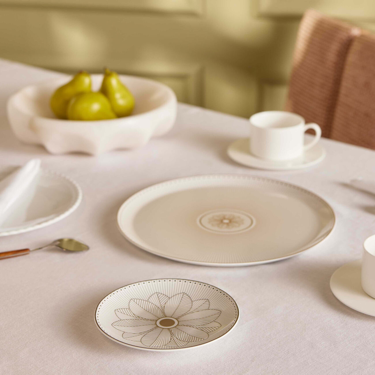 christofle malmaison bread plate round silver 16cm