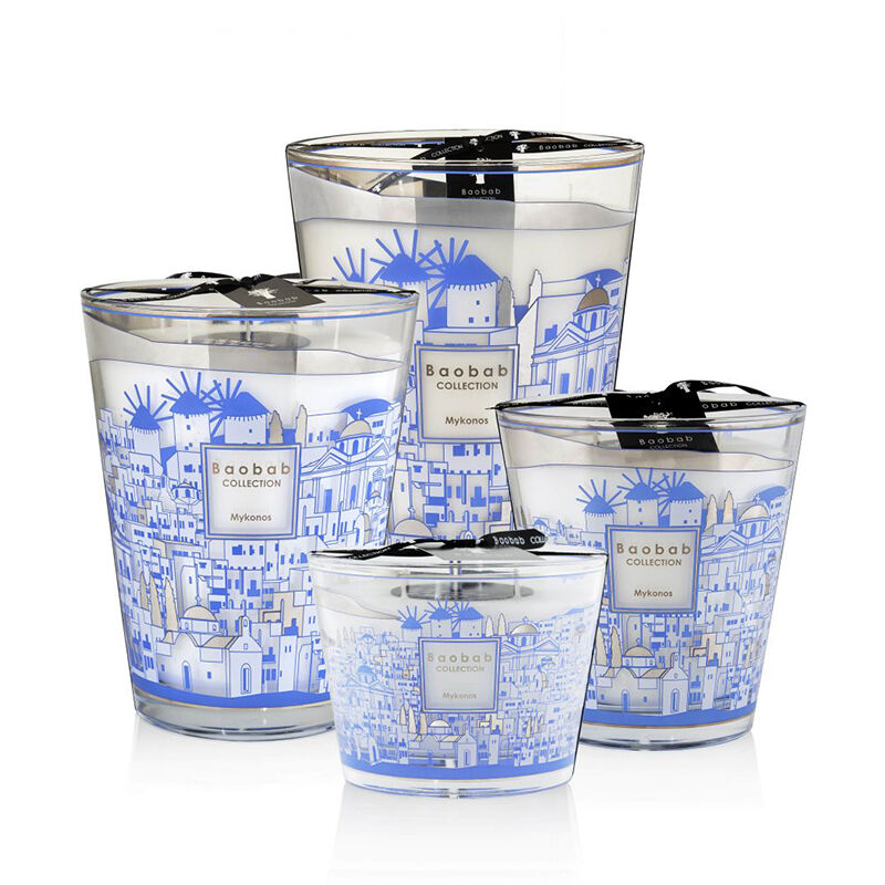 Max 10 Cities Mykonos Candle, large