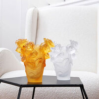 مزهرية روز باشن صغيرة شفافة دوم مزهرية روز باشن صغيرة شفافة