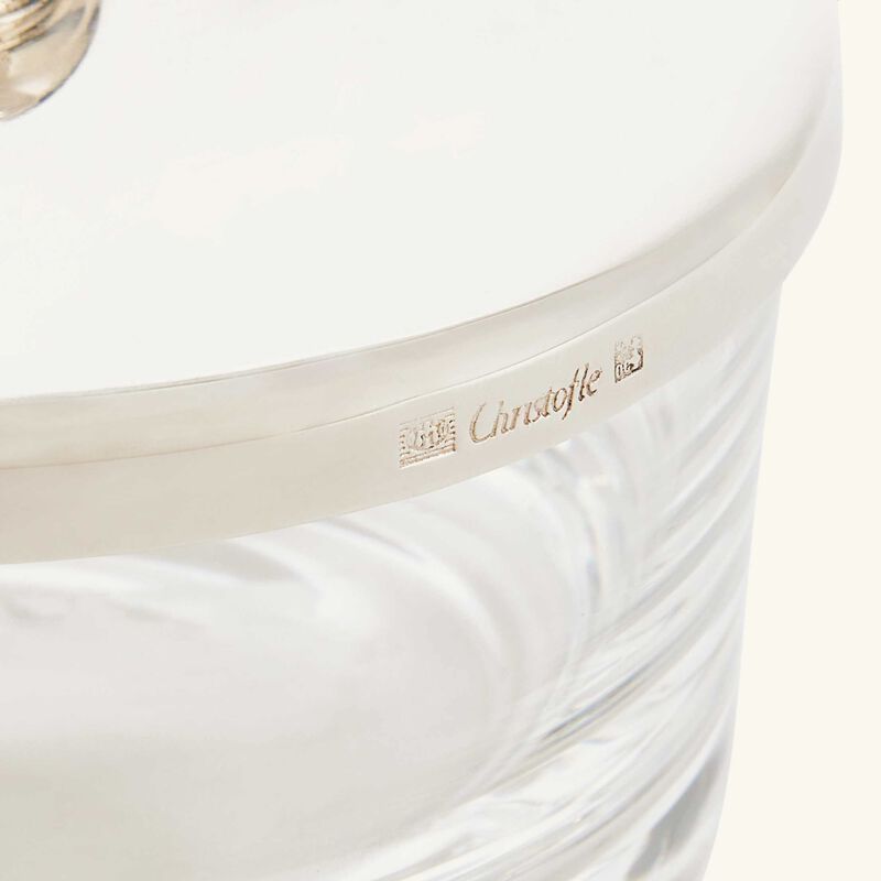 كريستوفل طبق الضيافة آلبي باللون الفضي 7 سم