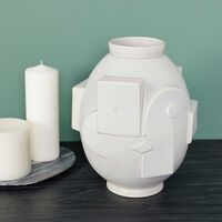 مزهرية ميتروبوليس كبيرة بيضاء جوناثان أدلر مزهرية ميتروبوليس كبيرة بيضاء