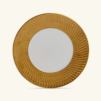 bernardaud twist soup plate round gold 22cm