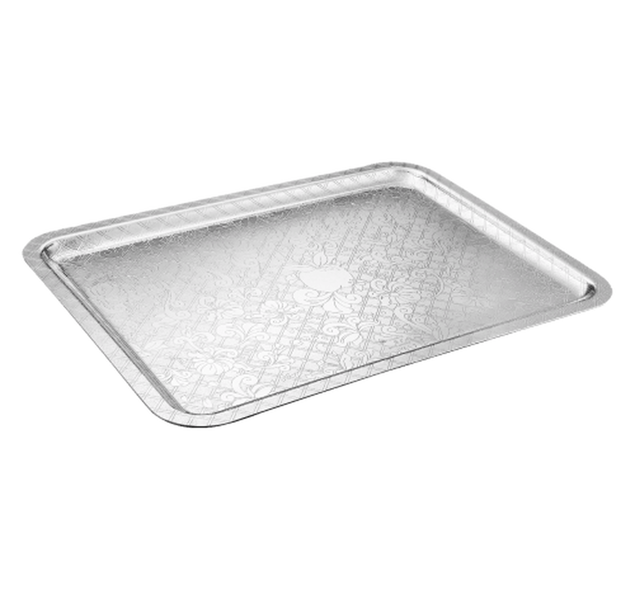 كريستوفل صينية الضيافة جاردان ديدن مستطيلة كبيرة باللون الفضي