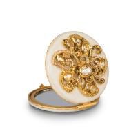 Elizabeth Flower Jeweled Compact, small