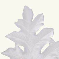 daum born o wall leaf figurine medium white