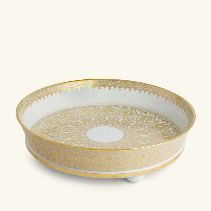 Venise Serving Platter Round Gold bernardaud venise serving platter round gold