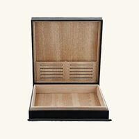 st dupont travel size cigar humidor box black