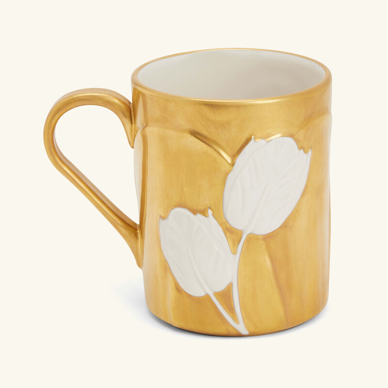 villari tulip mug gold