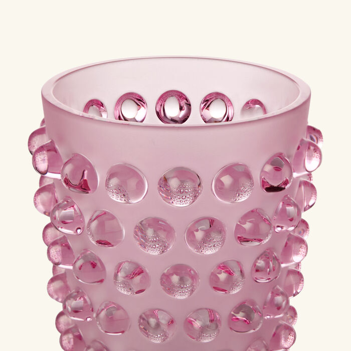Mossi Vase Small Pink lalique mossi vase small pink