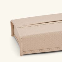 جيوبانيارا علبة مناديل إيلي صعب مونوغرام تورون باللون البيج