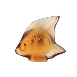 Amber Fish Sculpture, medium