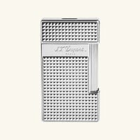 اس تي دوبون ولاعة سليمي بنقشة الماسات باللون الفضي