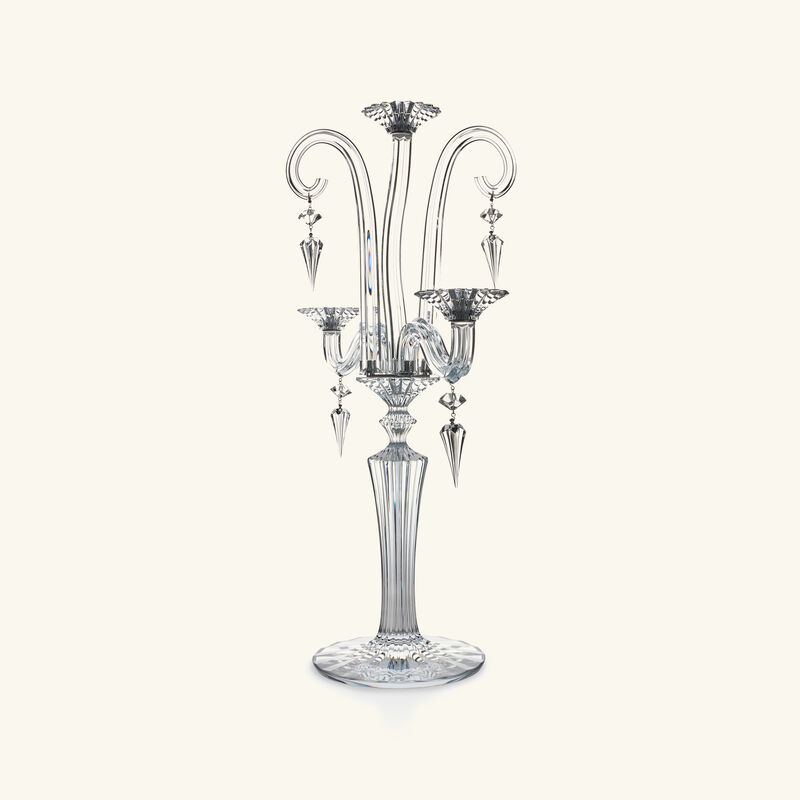 baccarat mille nuits candlelabra clear 3 candles