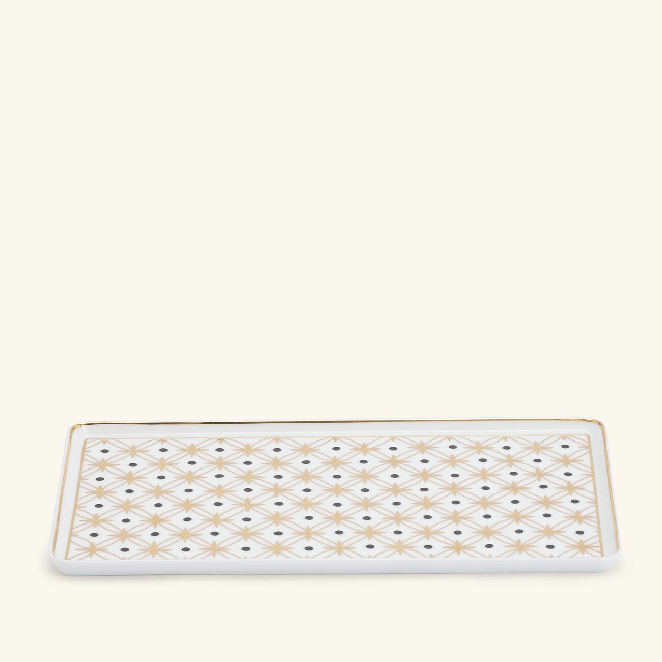 بينتو باريس طبق كيوتو مستطيل بنقشة النجوم بحجم كبير باللون الذهبي