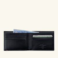 اس تي دوبون محفظة لاين دي ثنائية الطي سوداء