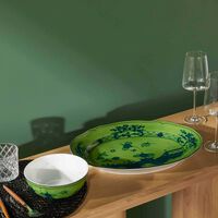 Oriente Italiano Serving Platter Oval Green 29cm ginori 1735 oriente italiano serving platter oval green 29cm
