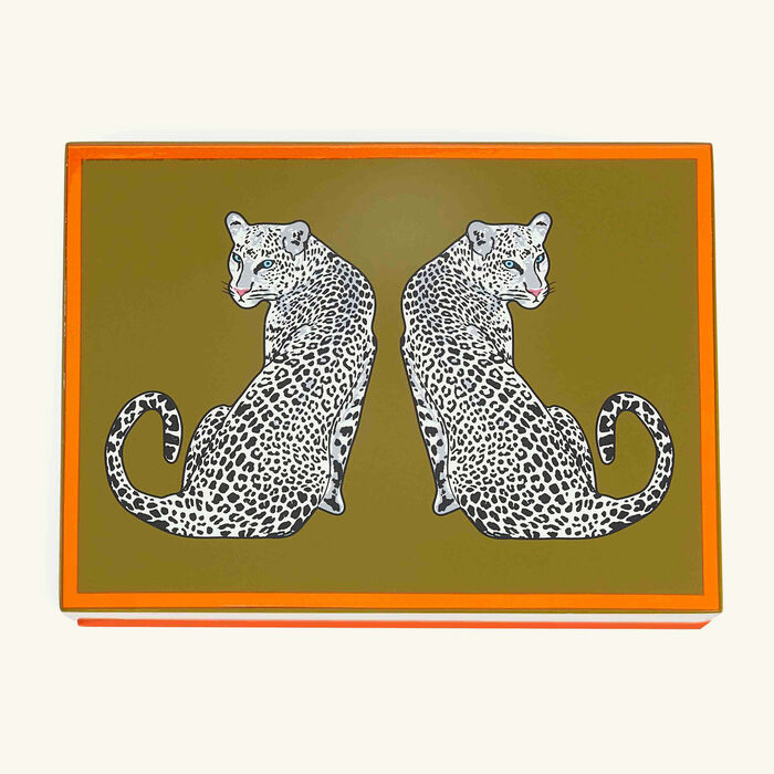 jonathan adler leopard lacquer card set