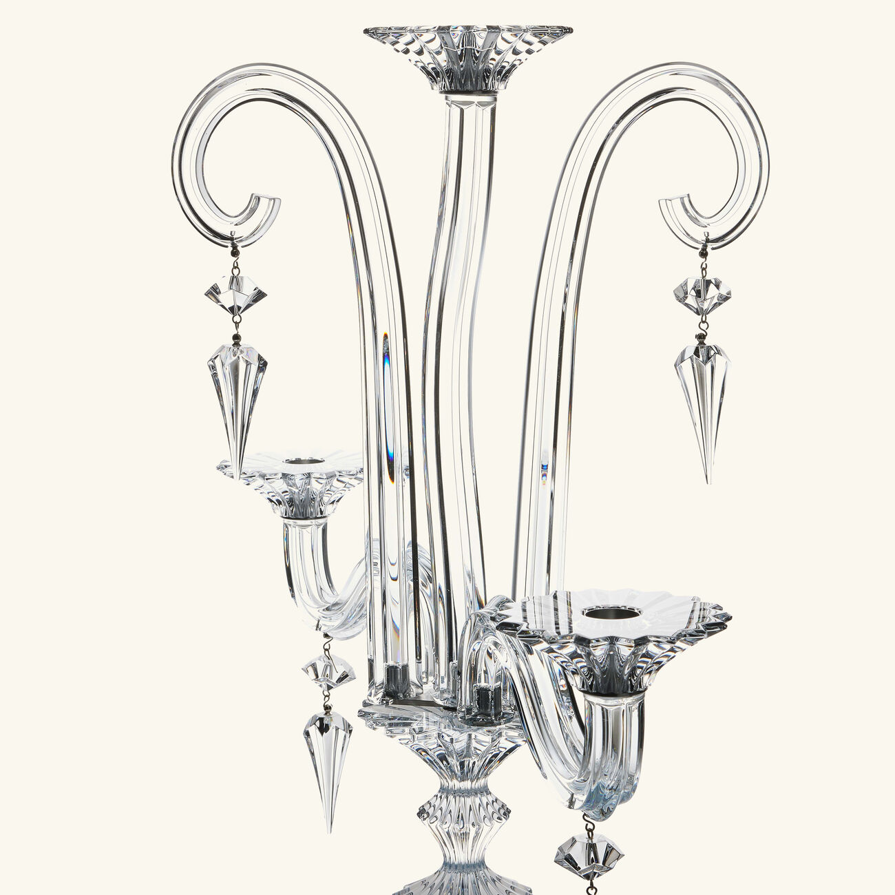 baccarat mille nuits candlelabra clear 3 candles