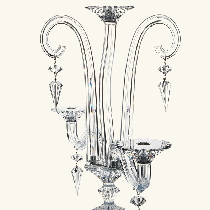 baccarat mille nuits candlelabra clear 3 candles