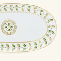 bernardaud constance serving platter green 23cm